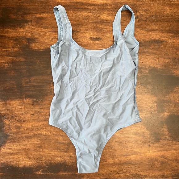 SHEIN one piece baby blue swimsuit size extra small XS - Picture 1 of 4